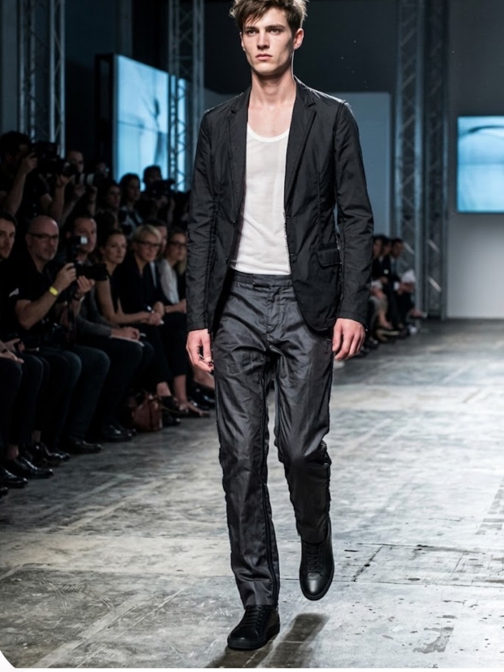 Martin Margiela Black Deconstructed Tuxedo Trousers - Size 46 (US 30/Small)